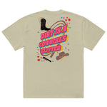 COWGIRL GLITTER Oversized faded t-shirt