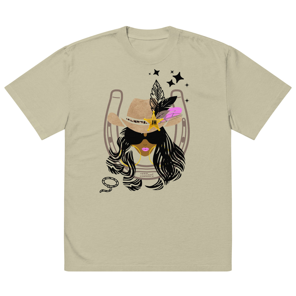 WESTERN COWGIRL Oversized faded t-shirt – JABHard