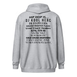 HIP HOP IS… heavy blend zip hoodie