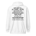 HIP HOP IS… heavy blend zip hoodie